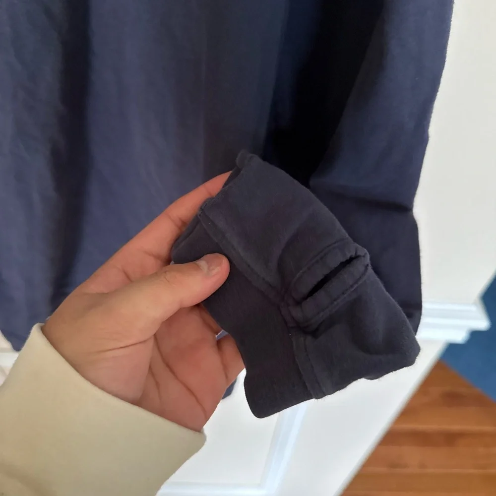 Men’s Navy Blue Organic Cotton KUHL Kommando Crew Pullover Size Small Outdoors - Picture 5 of 8